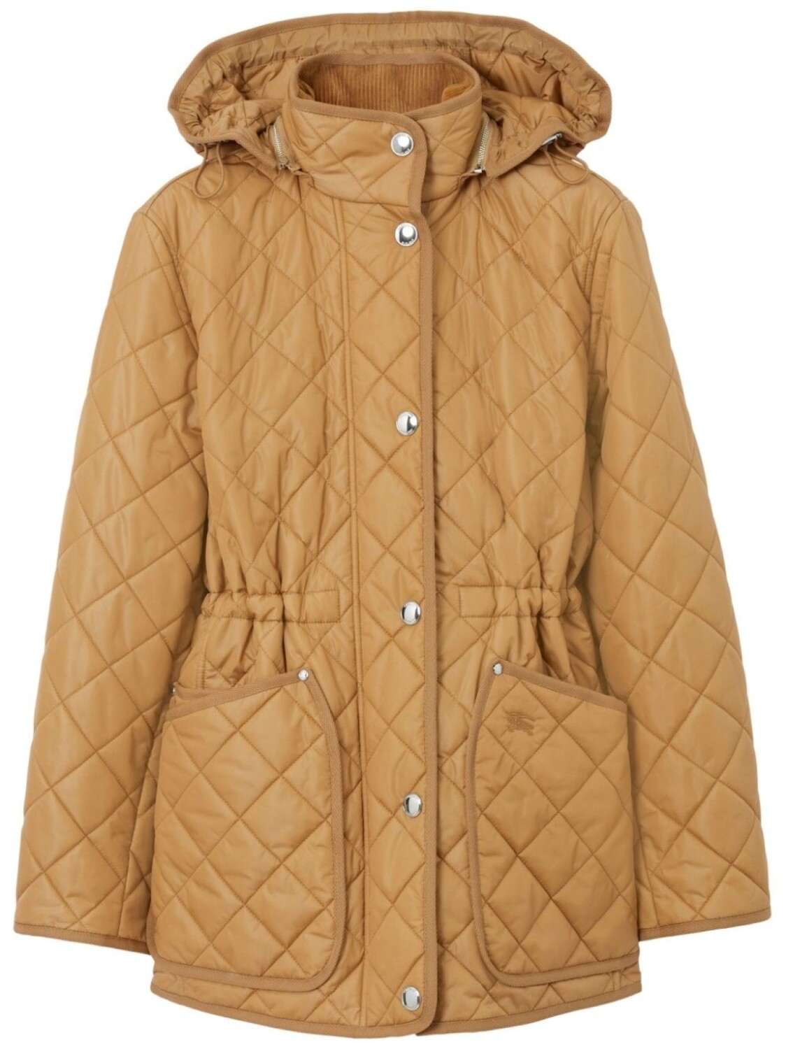 

Burberry стеганая куртка с капюшоном, нейтральный цвет