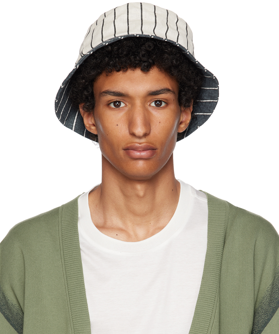 

Кепка в полоску Off-White & Blue Deck Paul Smith
