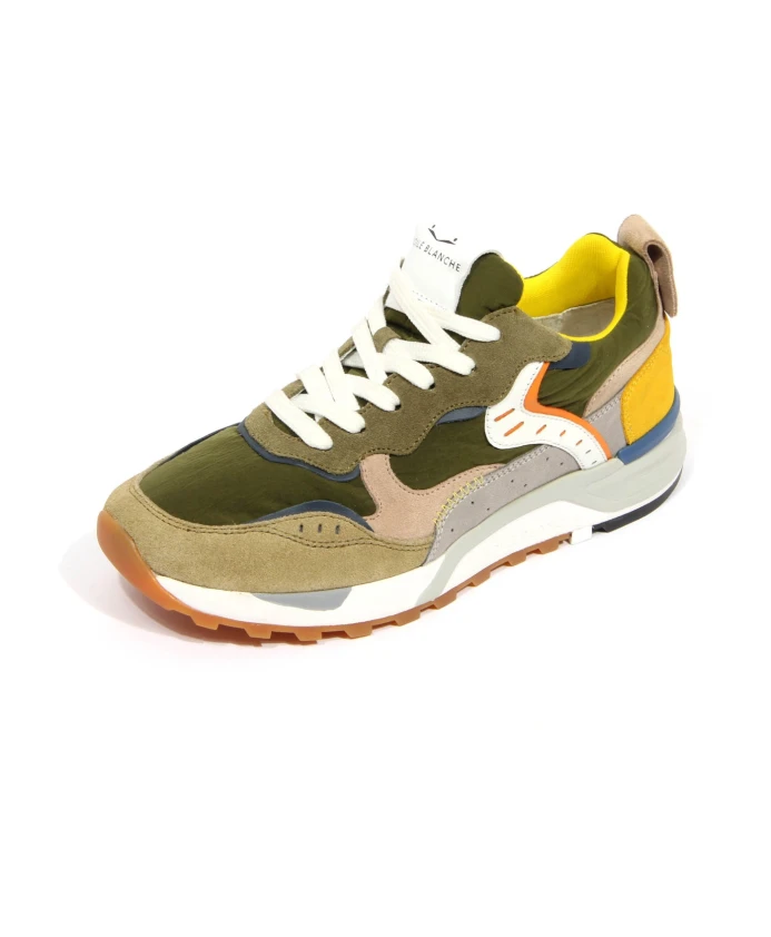 

Нубуковые бежевые армейские ботинки Voile Blanche, мультиколор