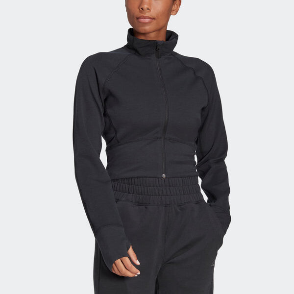 Куртка укороченная куртка aeroready studio Adidas, черный — фото 2