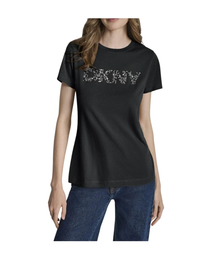 

Атласная футболка Dkny, черный