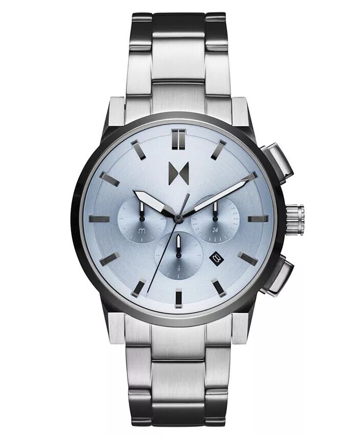 

Мужские часы Chrono II серебряные из нержавеющей стали 44 мм MVMT, серебро
