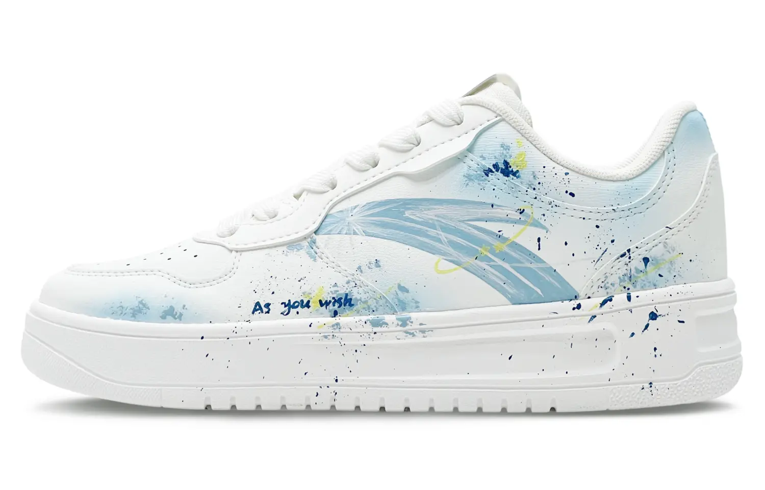 

Расслабленные устойчивые к истиранию нескользящие амортизаторы низкие скейтборд кроссовки men's ANTA, белый