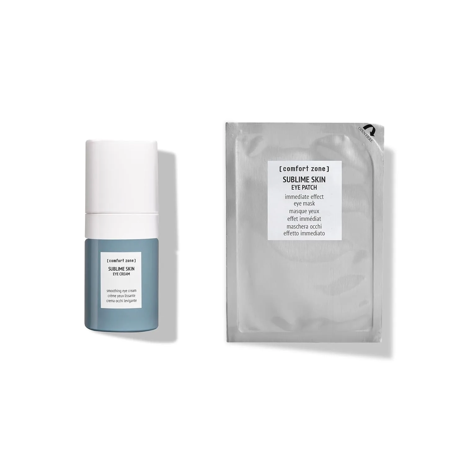 [ comfort zone ] Sublime Skin Firming & Brightening Under Eye Duo: патчи для глаз (6 шт) и крем для глаз (15 мл), 2 предмета
