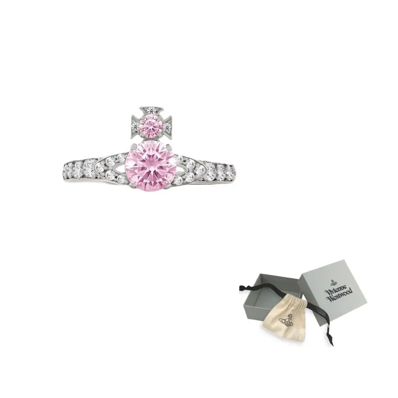 

Vivienne Westwood Кольцо женские серебристо-розовые