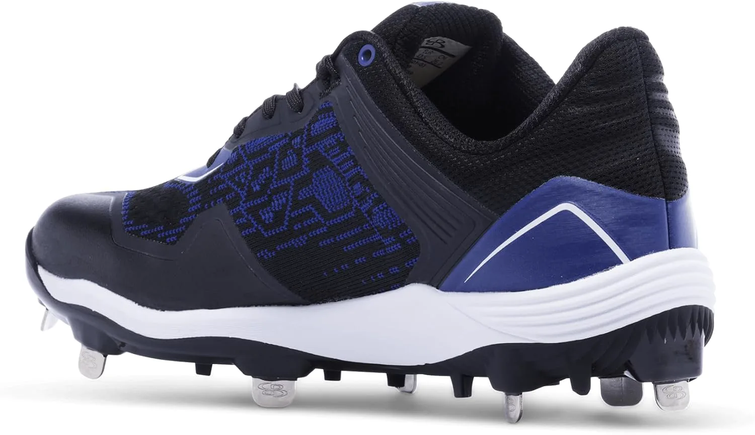 Boombah Viper Pureknit Мужские металлические бутсы - Статус - Разнообразие цветов - Разные размеры, черный/синий — фото 2