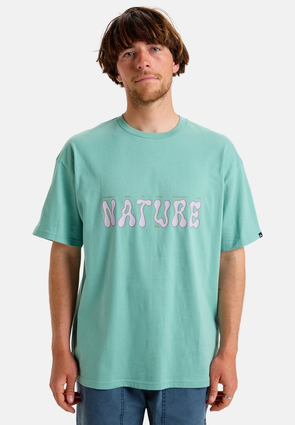 

Футболка с принтом NATURE - SHORT-SLEEVE SCREEN Quiksilver, зеленый