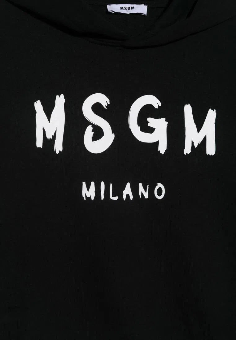 Худи детское, хлопок, белый Msgm — фото 2