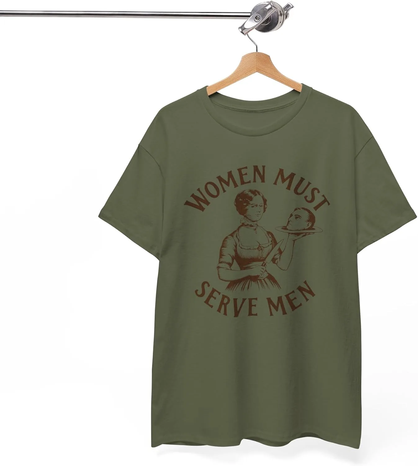 Футболка с принтом "Women Must Serve Men" — фото 2