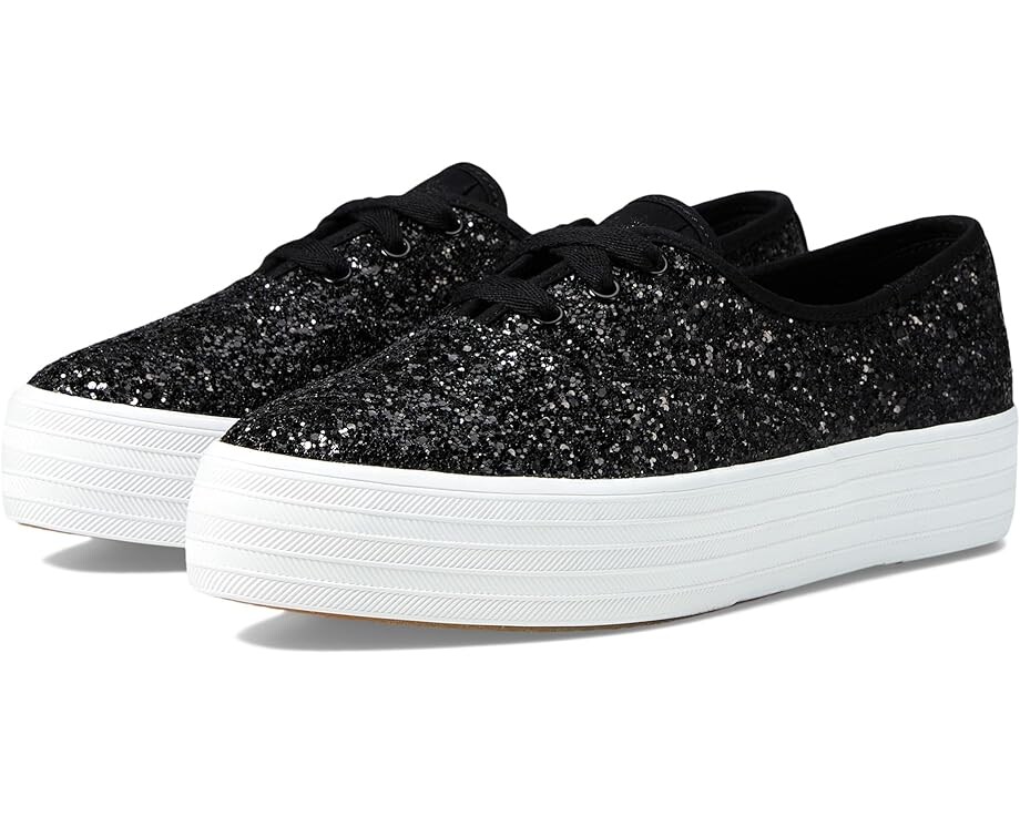 

Кроссовки Keds Point Lace Up, цвет Black Glitter