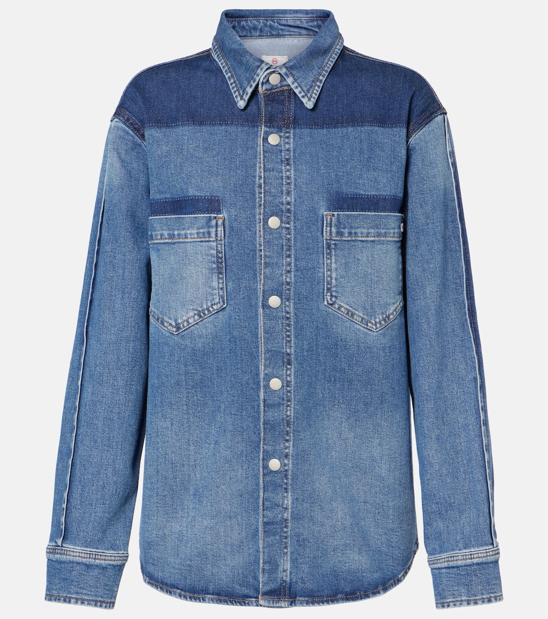 

Джинсовая рубашка в стиле пэчворк в стиле Монако AG Jeans, La Croisette
