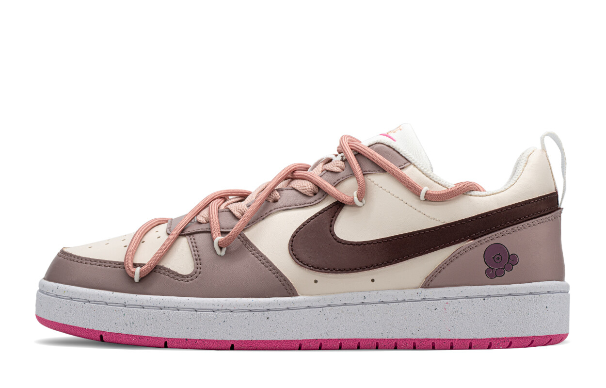 

Кроссовки Nike Court Borough Skateboarding Shoes Women's Low-top Red/Pink, розовый