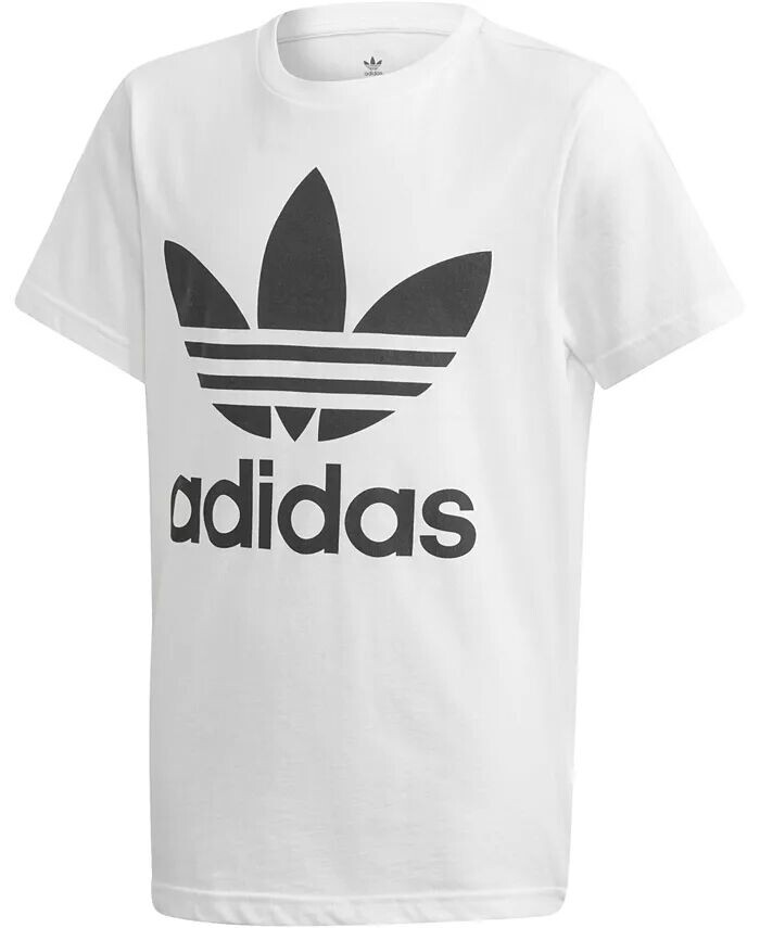 

Хлопковая футболка с логотипом Big Boys Adidas, черный
