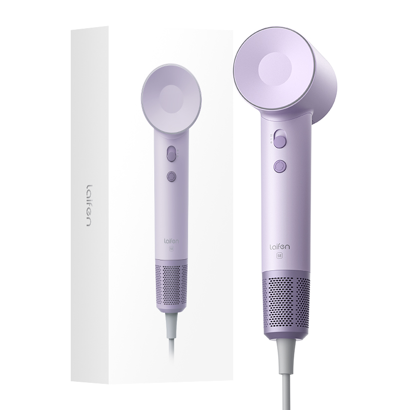 

Фен для волос SE 1500W с отрицательными ионами Laifen, Light Purple
