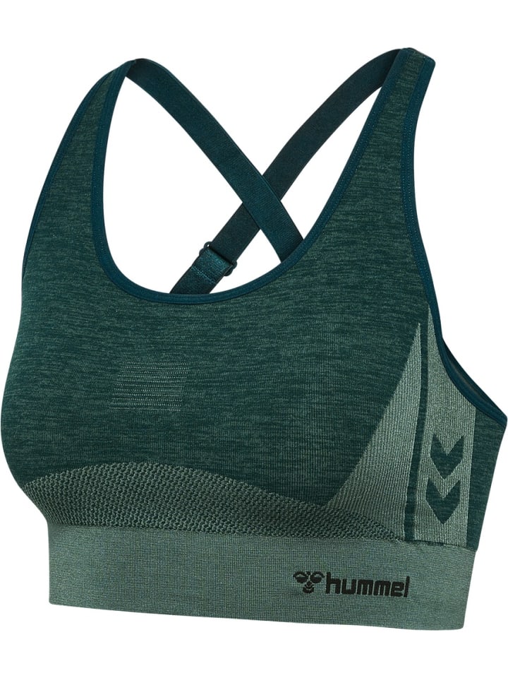 

Футболка Hmlclea Seamless Sports Top зеленого цвета Hummel