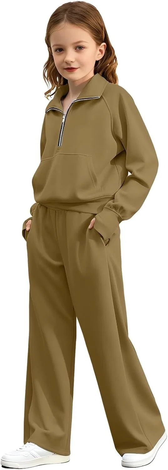 Детский спортивный костюм флисовый, 2 предмета, Khaki — фото 2