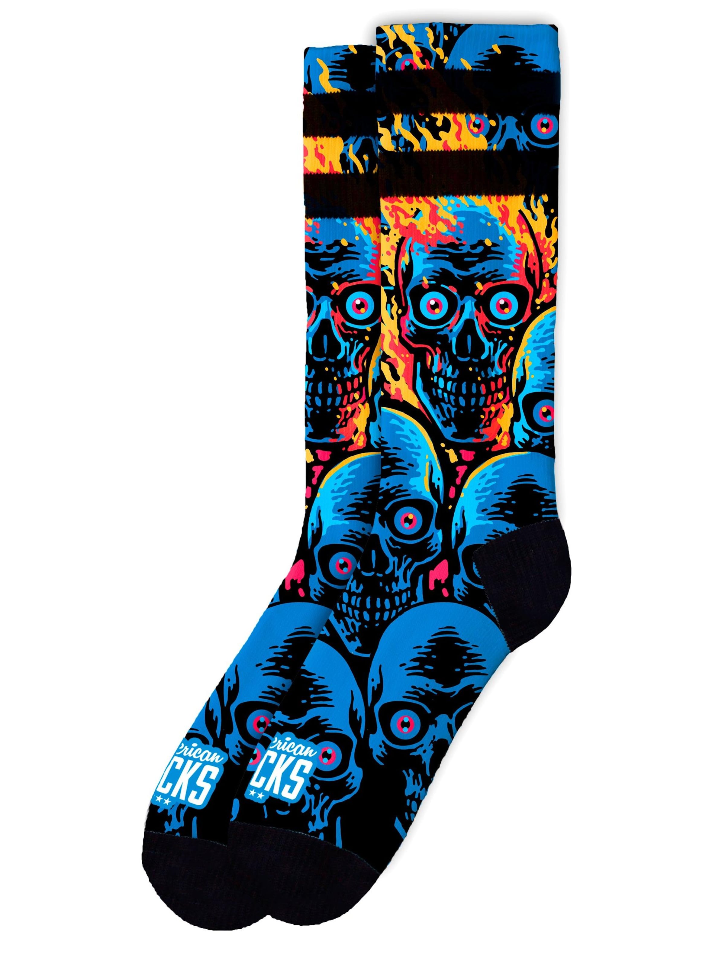 

American Socks Носки 'Knucklehead' в синем цвете