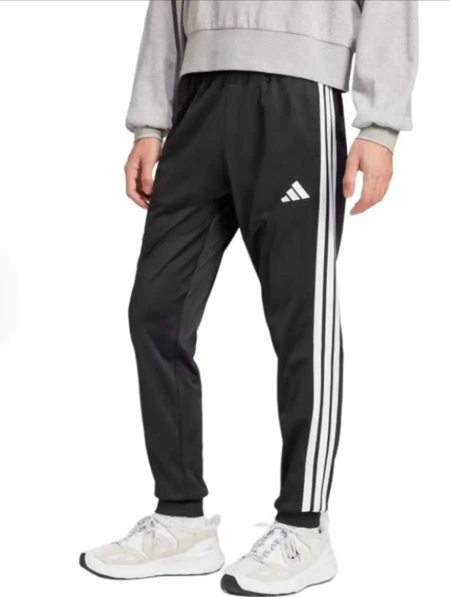 Спортивные брюки adidas 3-Stripes Tricot Regular Tapered Track Pants 'Black', черный — фото 3