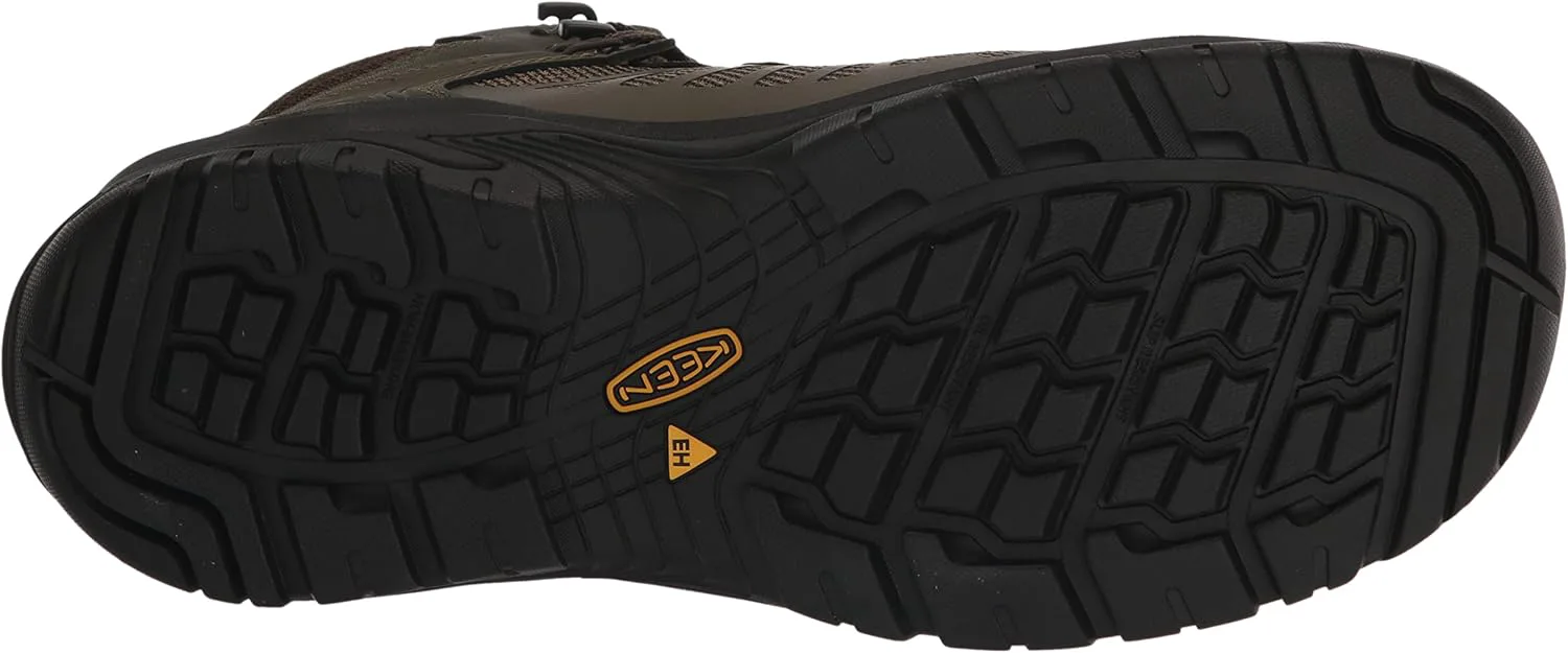 

Мужские рабочие ботинки KEEN Utility Reno среднего роста с композитным носком, гибкие, водонепроницаемые, спортивного стиля, темно-оливковый/черный