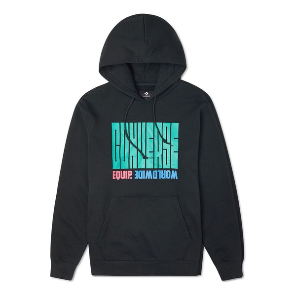 

Толстовка equip worldwide graphic hoodie 'black' Converse, черный