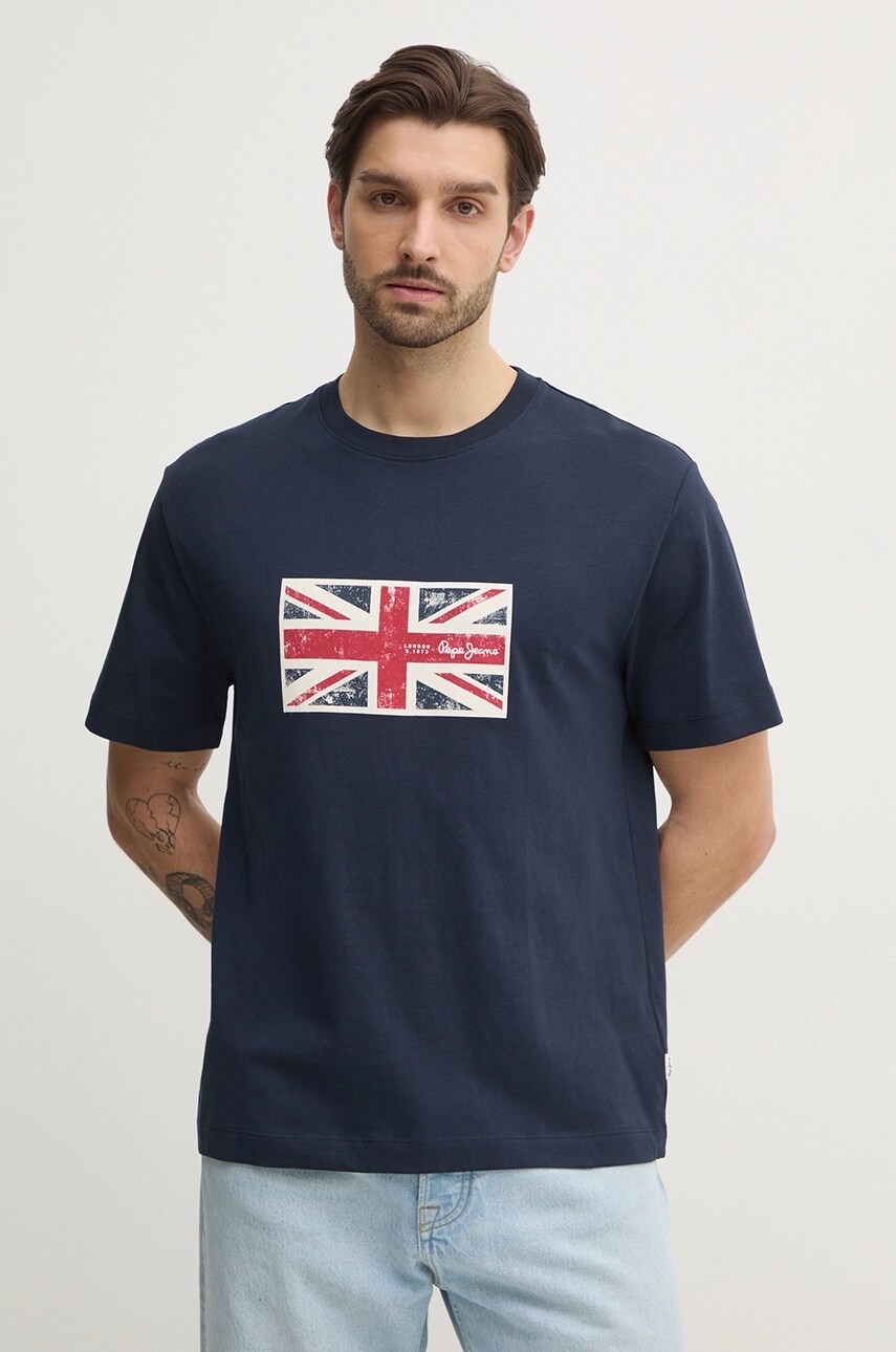 

Футболка хлопковая UNION TEE Pepe Jeans, темно-синий