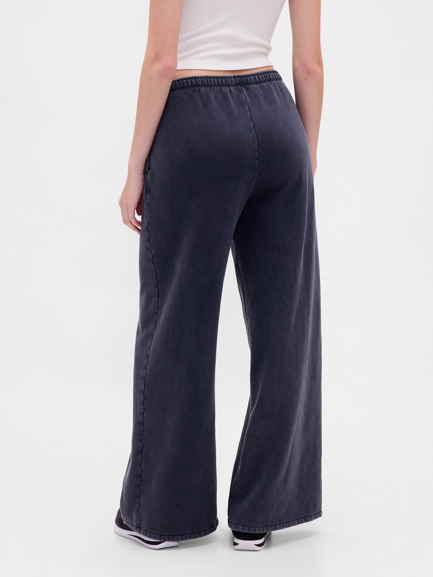 (W) Винтажные мягкие широкие спортивные штаны свободного кроя GAP, TAPESTRY_NAVY — фото 4