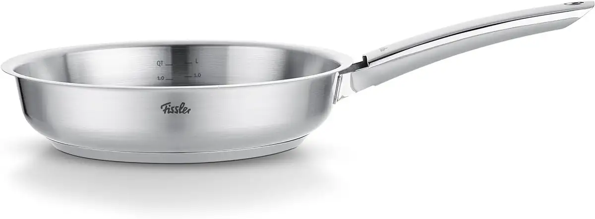 

Сковорода Fissler "Fissler Pure Collection pan 20см", нержавеющая сталь 18/10, (1 шт.), Супертермическое дно, подходит для духовки (до 230°C), Производство Германия Ø 28 см + высота 10,5 см, цвет silberfarben