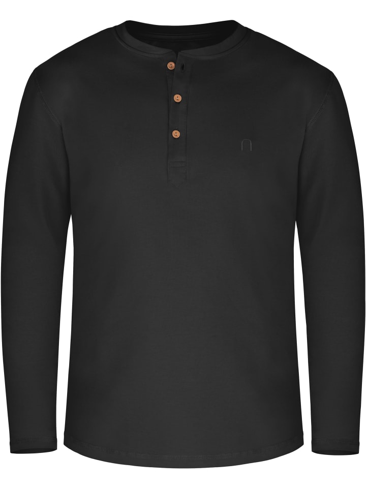 

Мужская рубашка с длинными рукавами из органического хлопка Neuville черного цвета normani