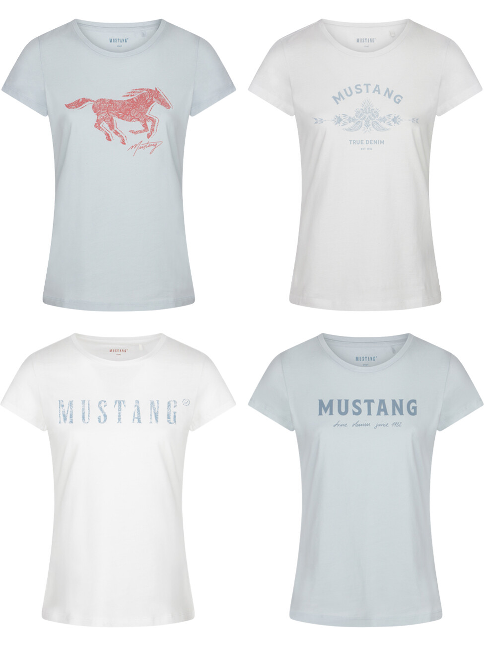 

Футболка Mustang Alexia C Logo 4er, разноцветный