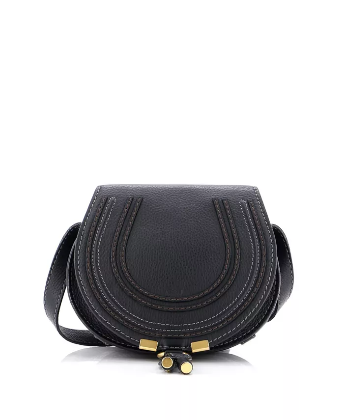 

Мини-сумка Marcie через плечо из кожи Pre-Owned Chloe, черный