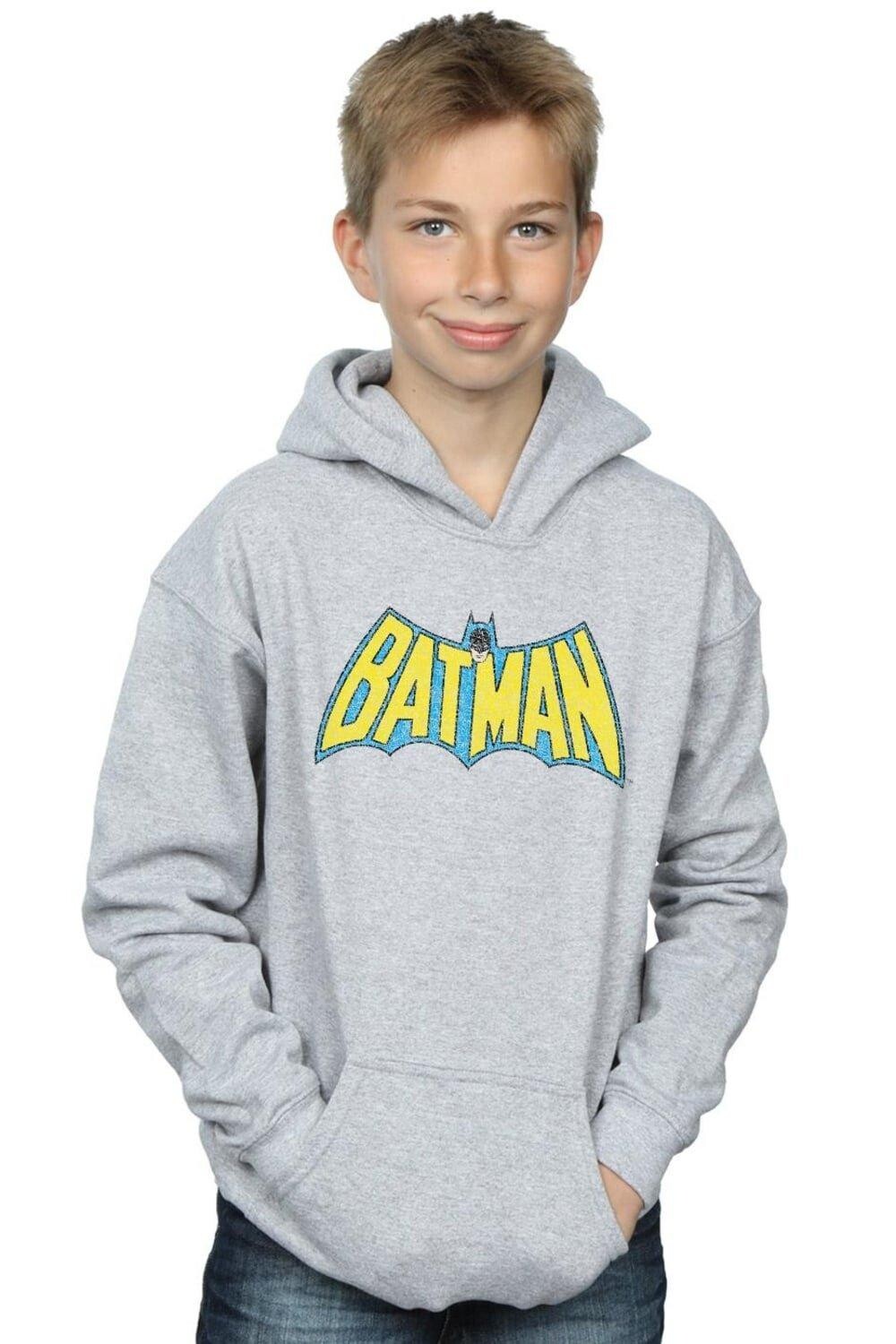 

Толстовка с логотипом Batman Crackle DC Comics, серый