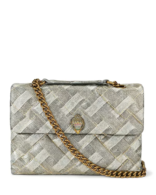 

Большая мягкая сумка Kensington Kurt Geiger London, серый