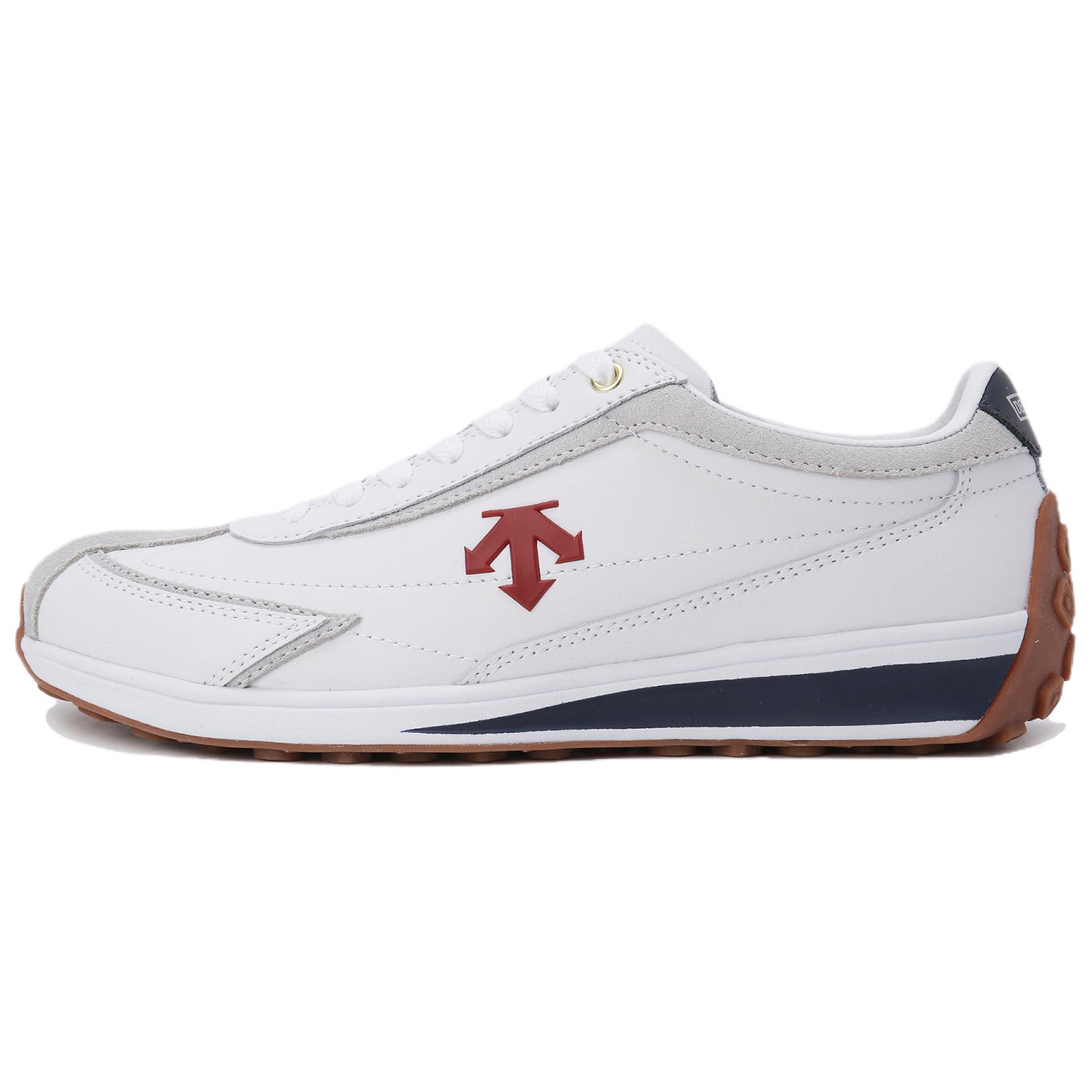 

Cron Racer устойчивые к истиранию низкие повседневные кроссовки Unisex DESCENTE, белый/красный