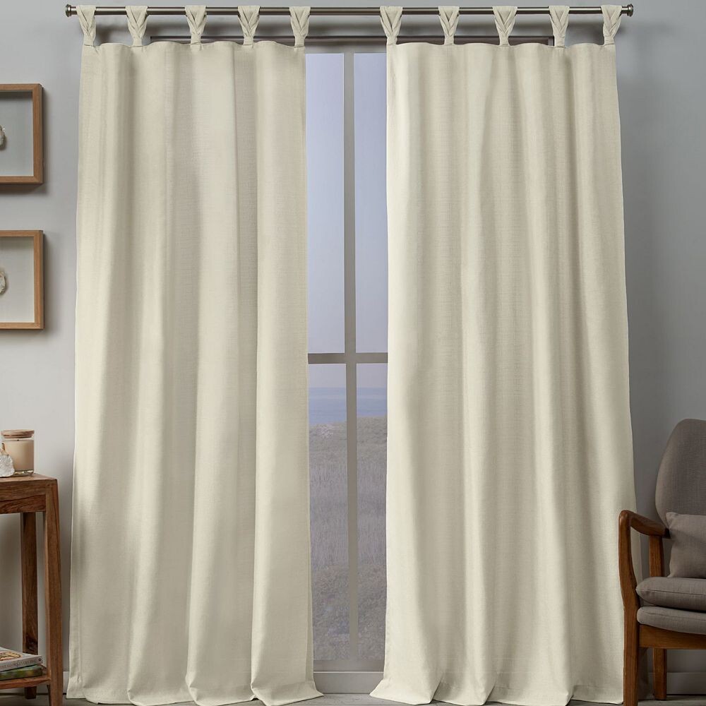 

Эксклюзивные домашние льняные плетеные шторы Loha из 2 штук Exclusive Home, цвет Ivory