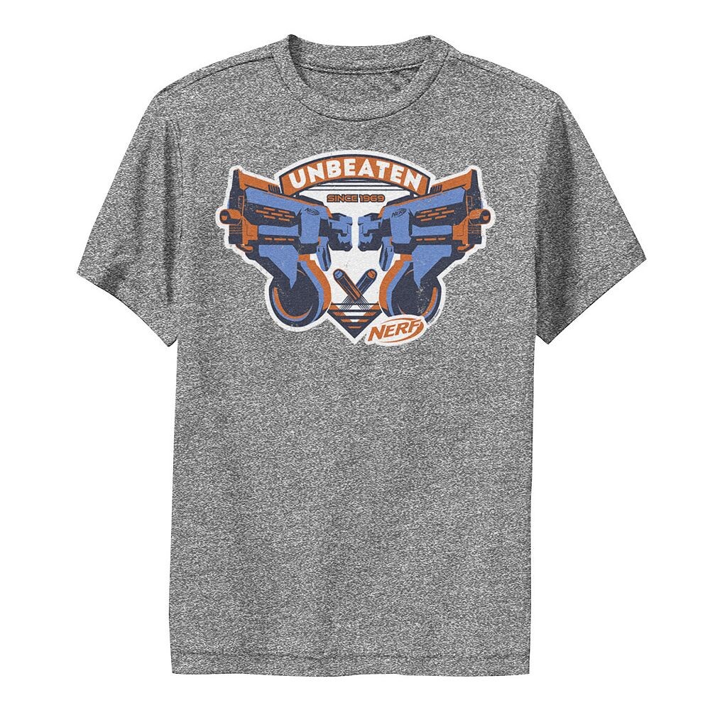 

Футболка с логотипом Nerf Blasters Unbeaten для мальчиков 8–20 лет, цвет Charcoal Heather