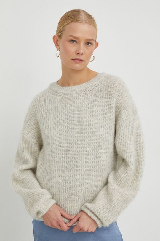

Свитер из смесовой шерсти American Vintage, бежевый
