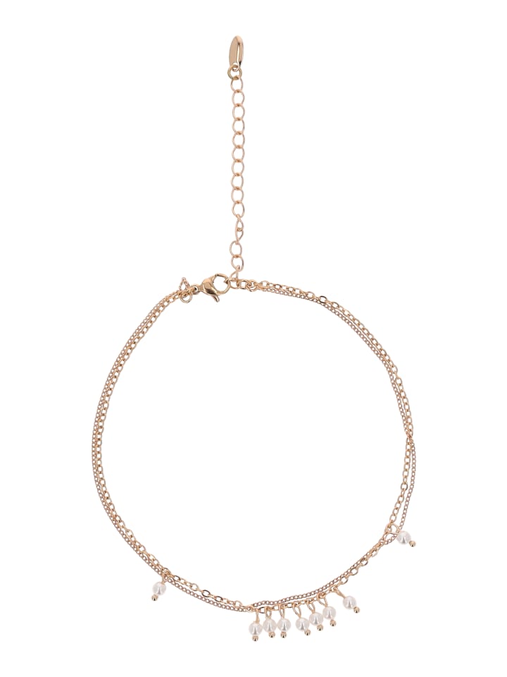 

Faina Женский браслет на лодыжку из розового золота и белого цвета