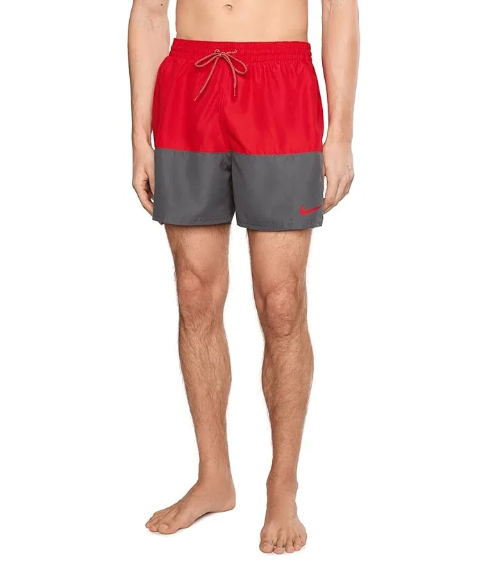 Плавки Nike Split 5" Brief Lined Volley, University Red