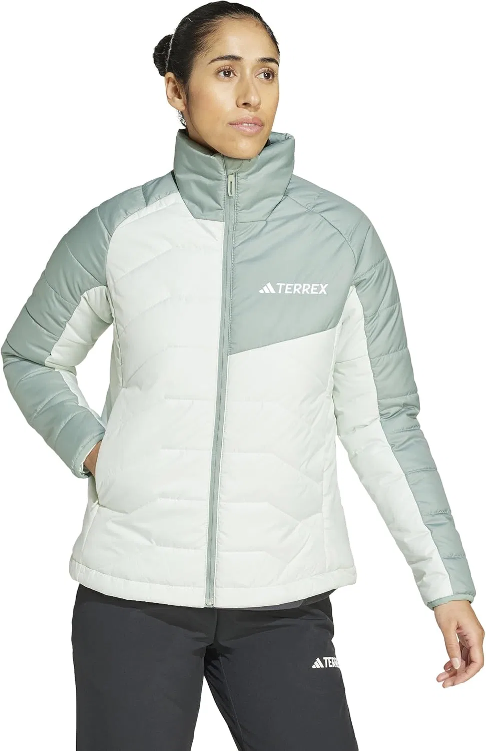 Куртка женская adidas Linen Green/Silver Green — фото 4