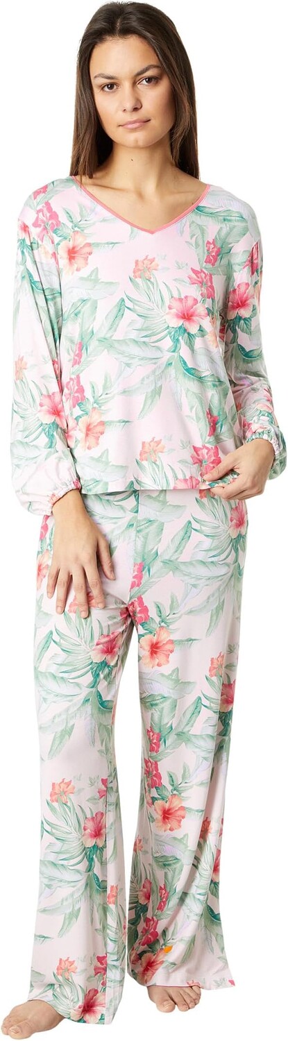 

Пижамный комплект Tommy Bahama Short Sleeve Short PJ Set, цвет Pink Floral