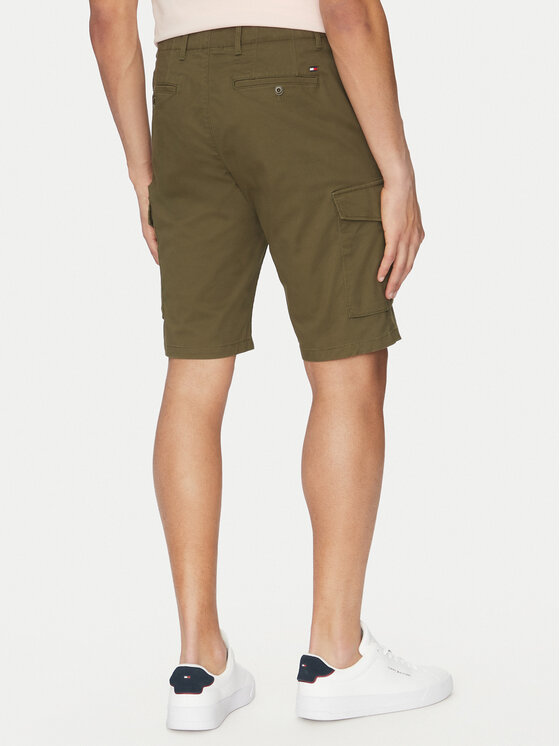 Шорты из ткани обычного кроя John MW0MW31244 Tommy Hilfiger, хаки — фото 3