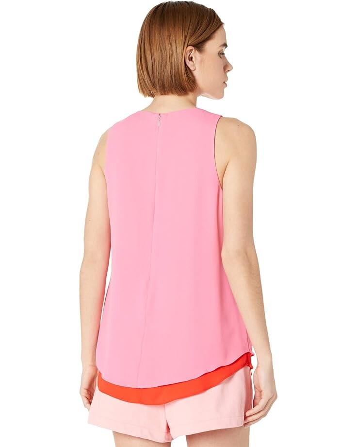 

Топ MILLY Megan Poly Dobby GGT Tank Top, цвет Watermelon/Coral