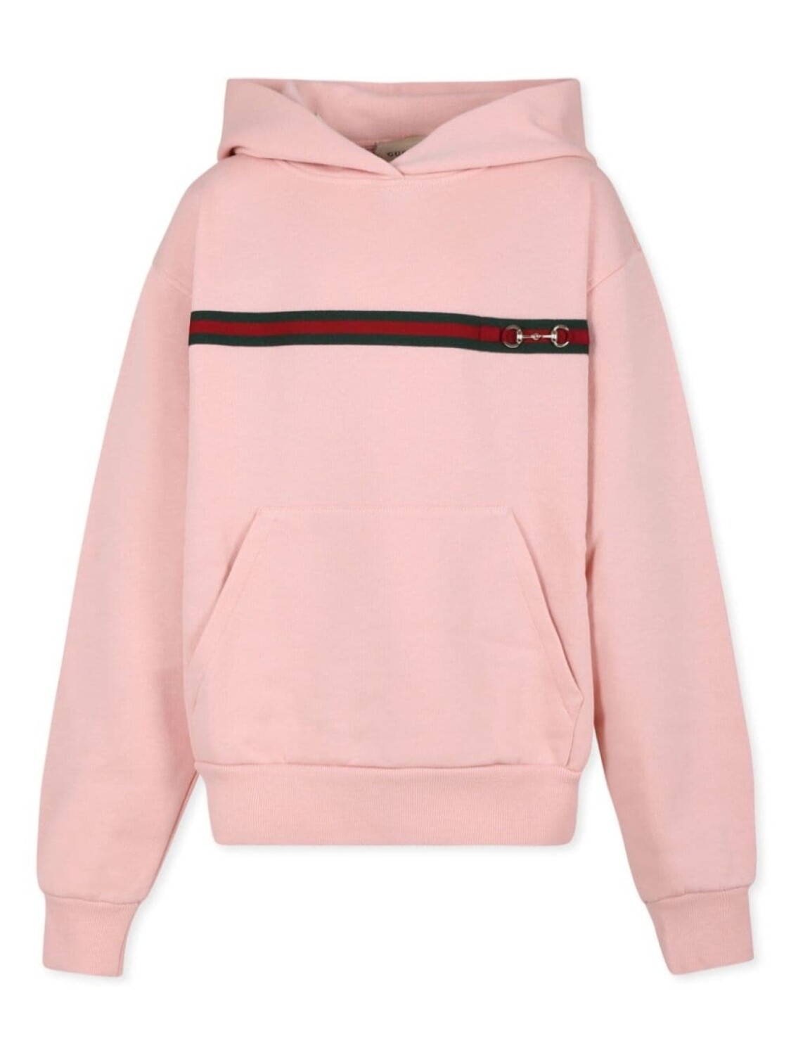 

Gucci Kids толстовка с капюшоном Web Horsebit, розовый