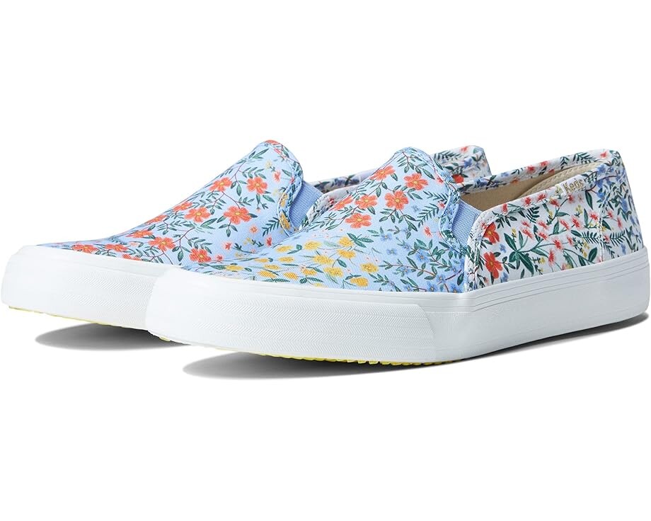 

Кроссовки Keds Keds x Rifle Paper Double Decker Wildwood, цвет Blue/White