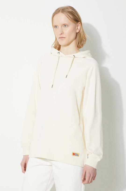 

Хлопковая худи Vardag Hoodie W Fjallraven, бежевый