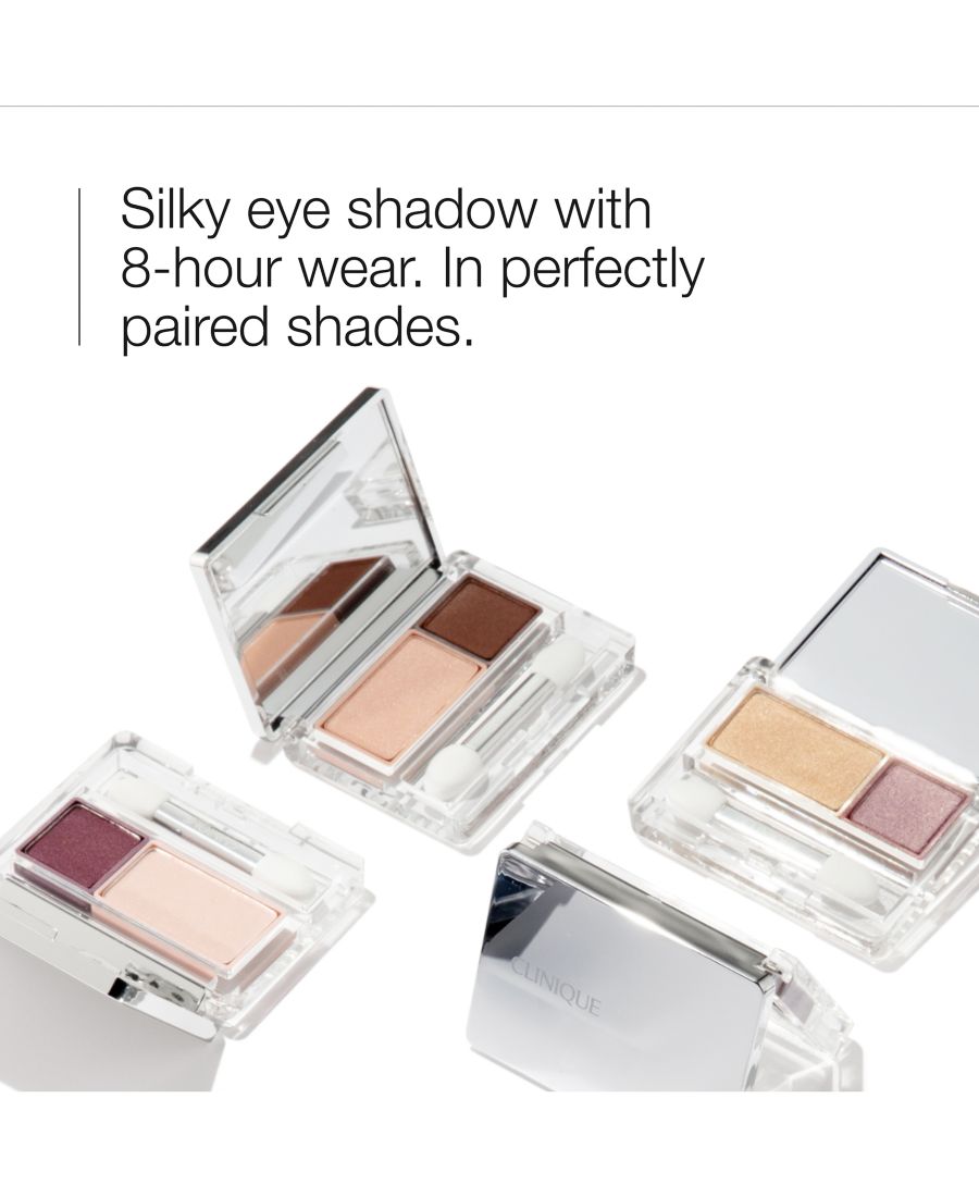 Набор двухцветных теней для век All About Shadow, 0,05 унции Clinique, цвет ivory bisque/bronze satin — фото 3