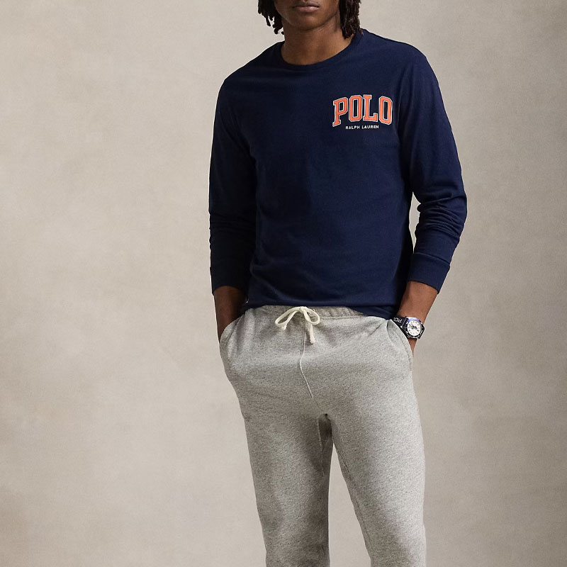 Polo Ralph Lauren Футболка Slim Fit мужская синяя — фото 4