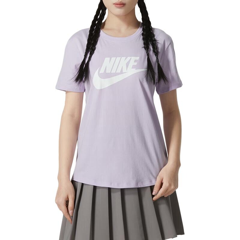 Футболка Nike Sportswear Essentials Logo DX7907-545, светло-фиолетовый — фото 2