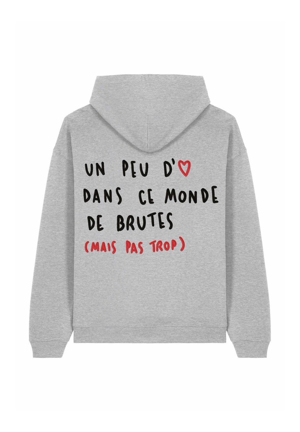 

Толстовка BRUTE BACK EMBROIDERY UNISEX - Hoodie Mira Paris, серый