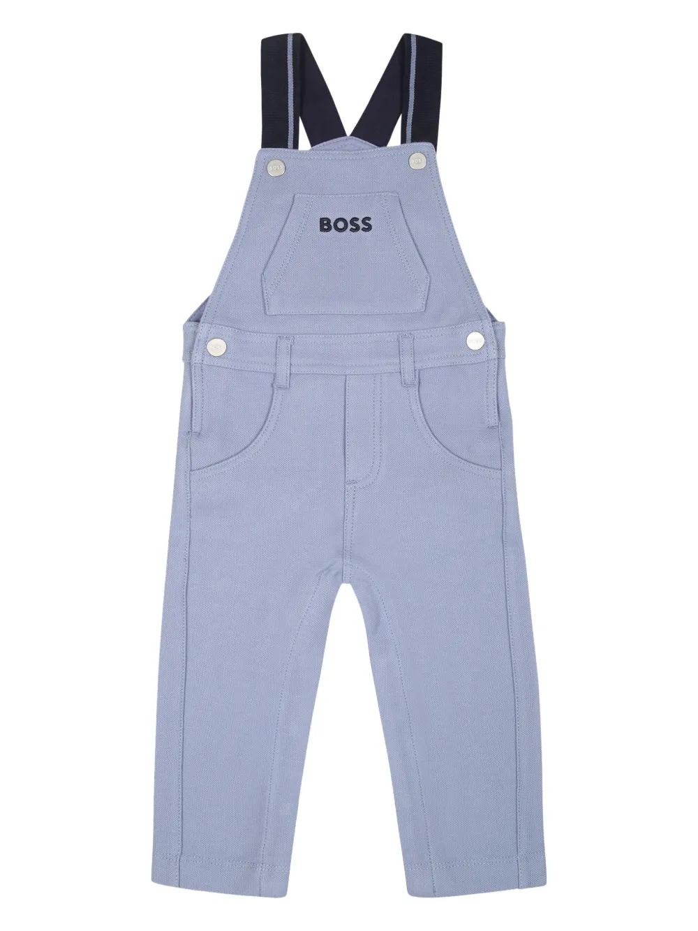 

Комбинезон с вышитым логотипом BOSS Kidswear, синий